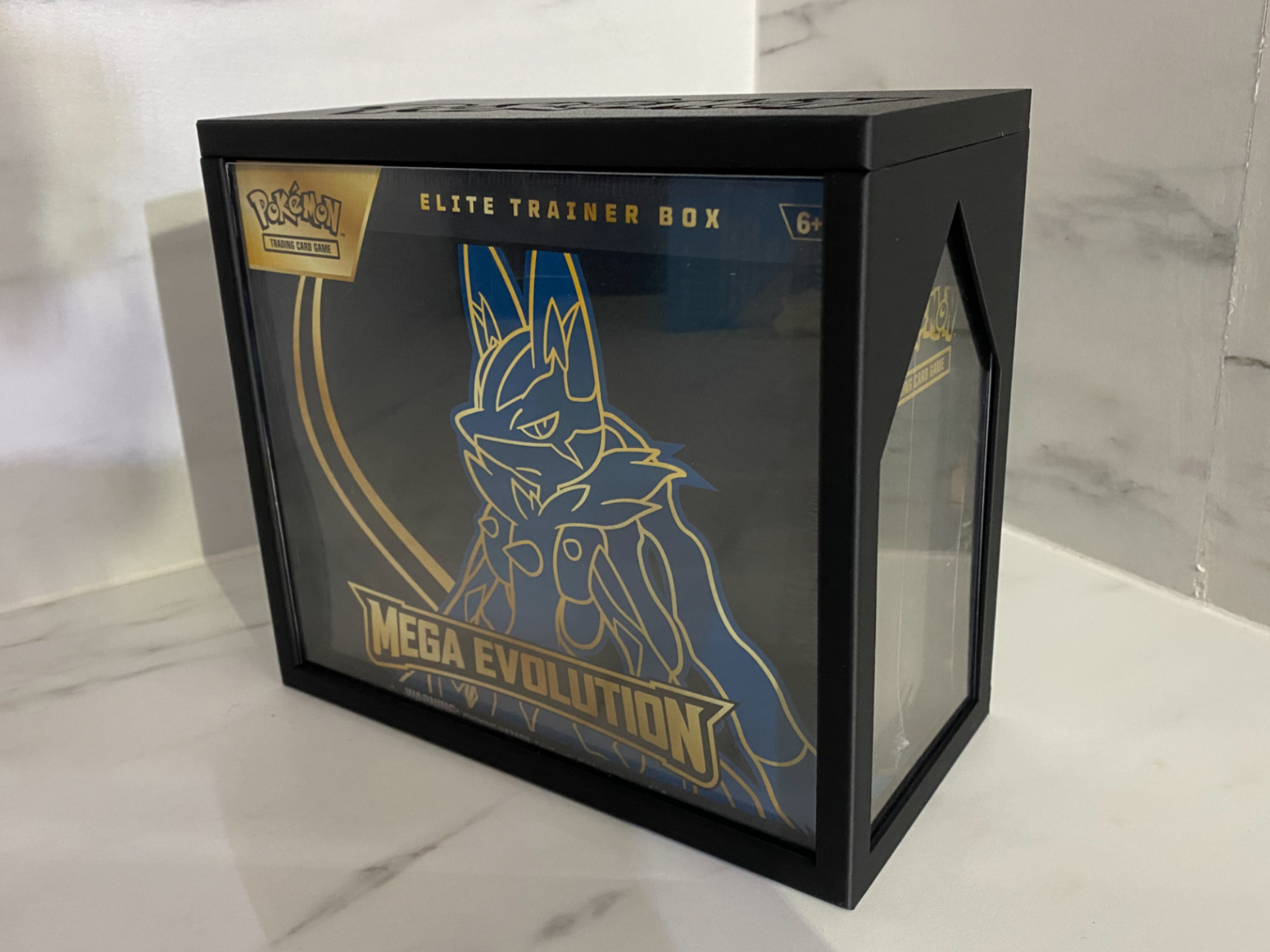 Pokemon ETB Plexiglas Case Front & Side
