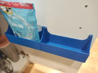 Cupboard door container