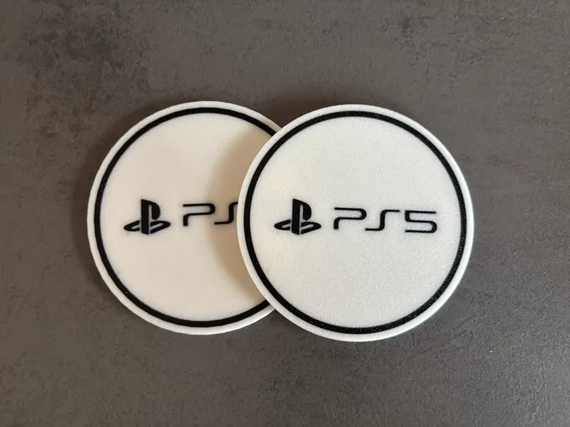 PS5 Logo Coasters / PS5 Logo Untersetzer