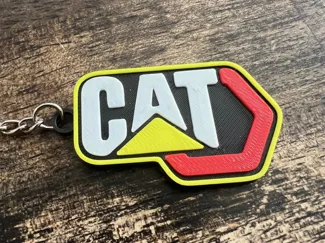 New Caterpillar Logo Keychain