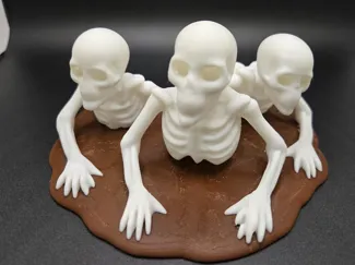 Skeletons Coming out of the Ground