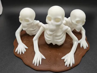 Skeletons Coming out of the Ground