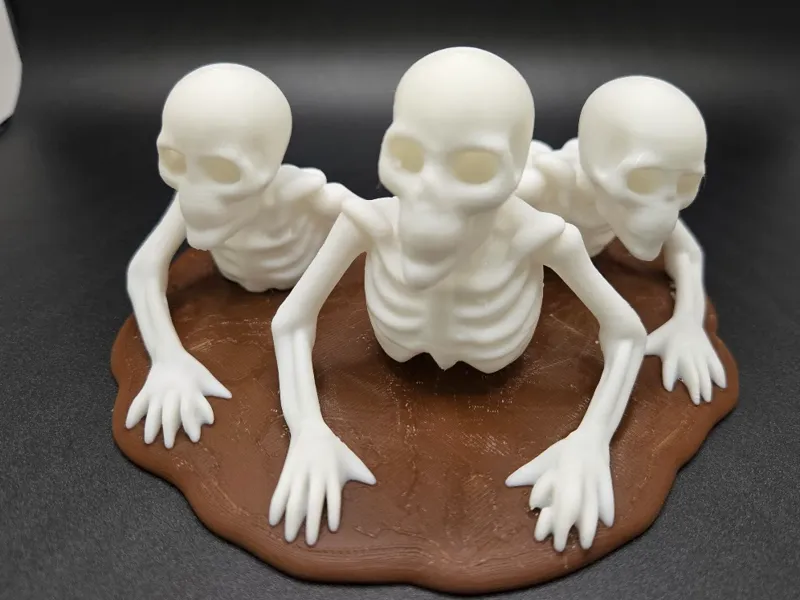 Skeletons Coming out of the Ground