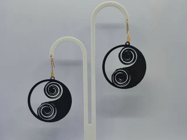 Pendientes Yin Yang Cósmico