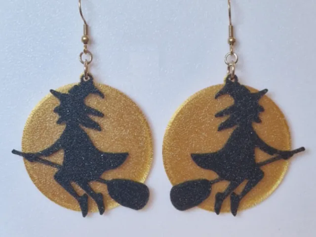 Earring Witch with moon (NO AMS needed)