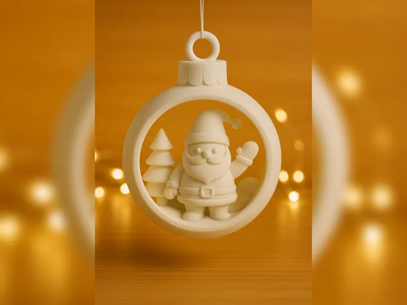 Snowman Christmas Ornament – 3D Printable Bauble