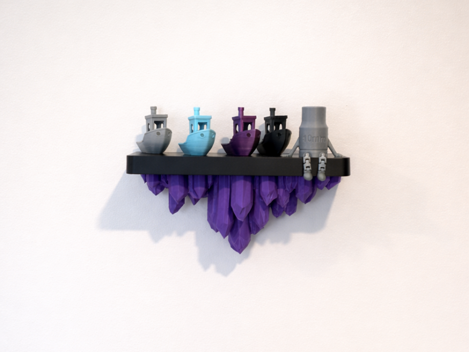 Crystal Shelf:Floating, Decorative, Slightly Magic