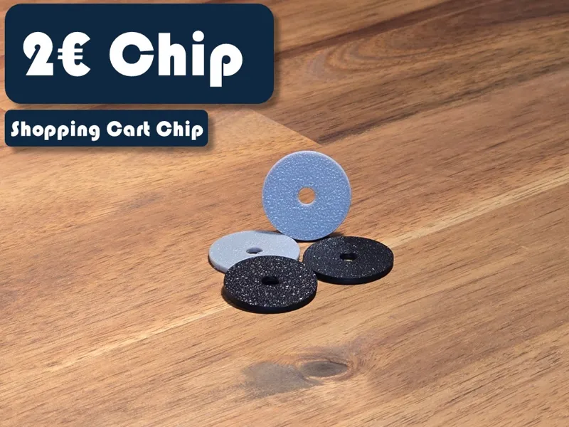 2€ Shopping cart chip/token