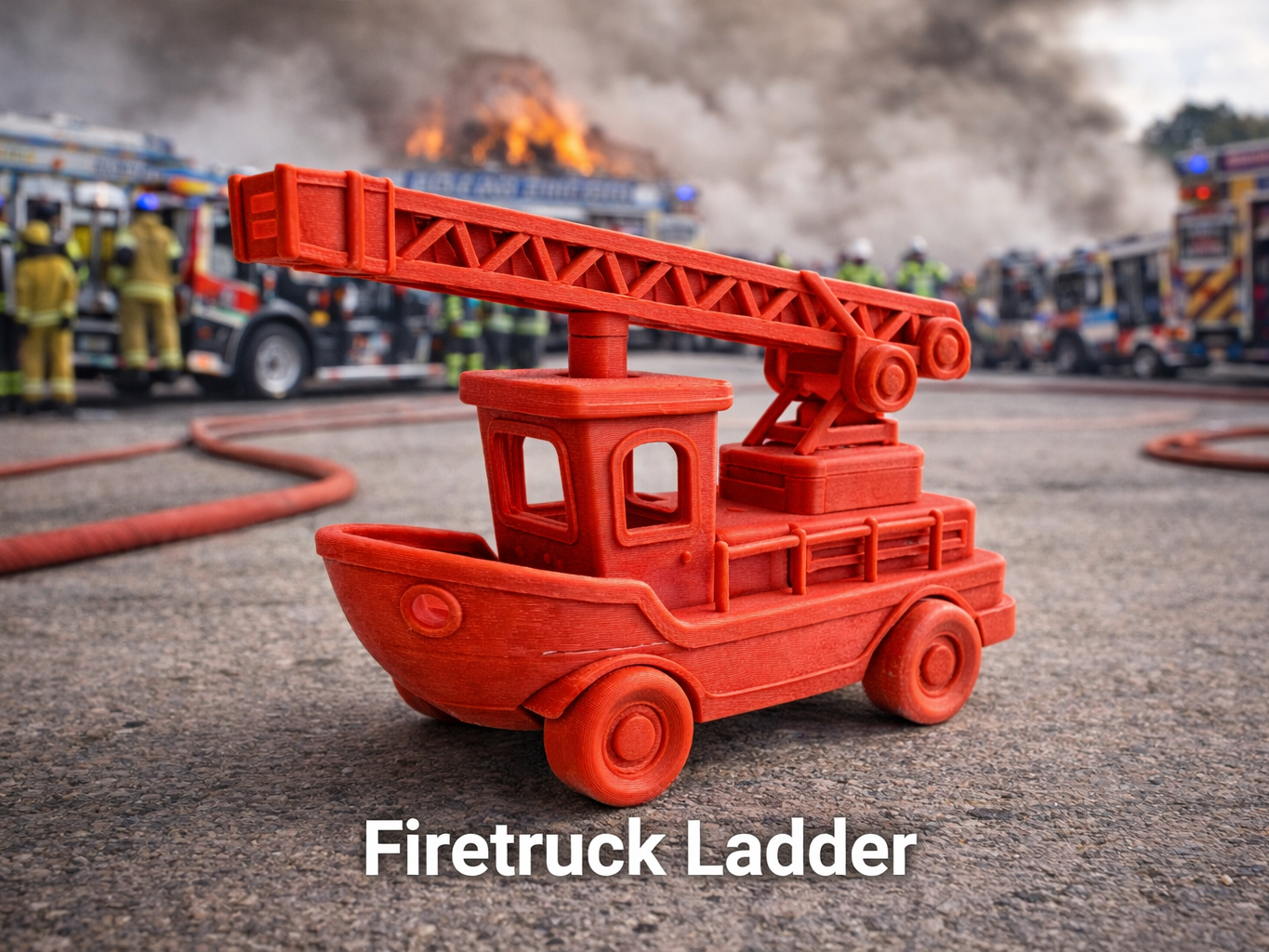 Turntable Ladder Benchy Firetruck 