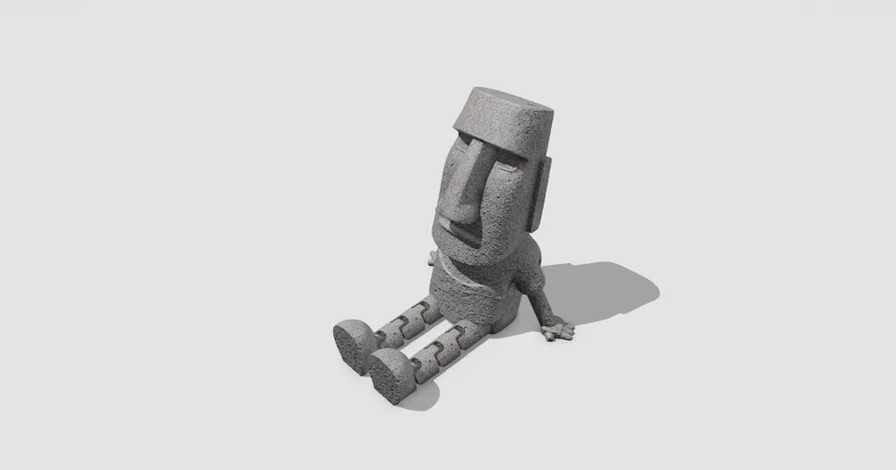 Mini Moai Articulado - Modelo gratuito para impressão 3D - MakerWorld