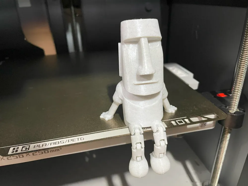 Mini Moai Articulado - Modelo gratuito para impressão 3D - MakerWorld