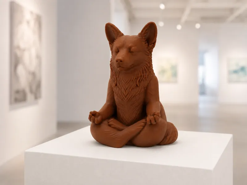 Meditating Corgi Dog – Zen Welsh Corgi Statue 
