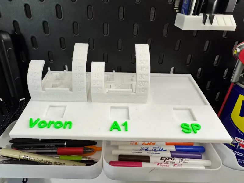 Skadis "All in one 3d printer test" & cube holder