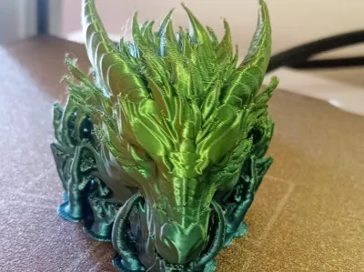 aged dragon head