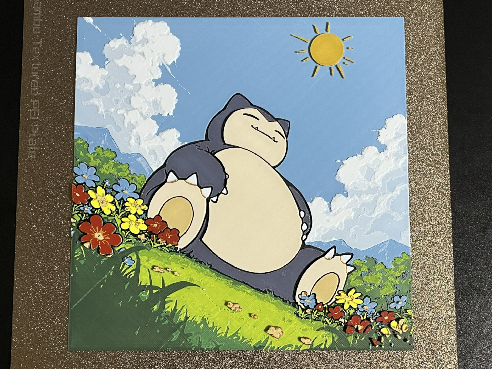Snorlax under Sunshine Pokemon Hueforge