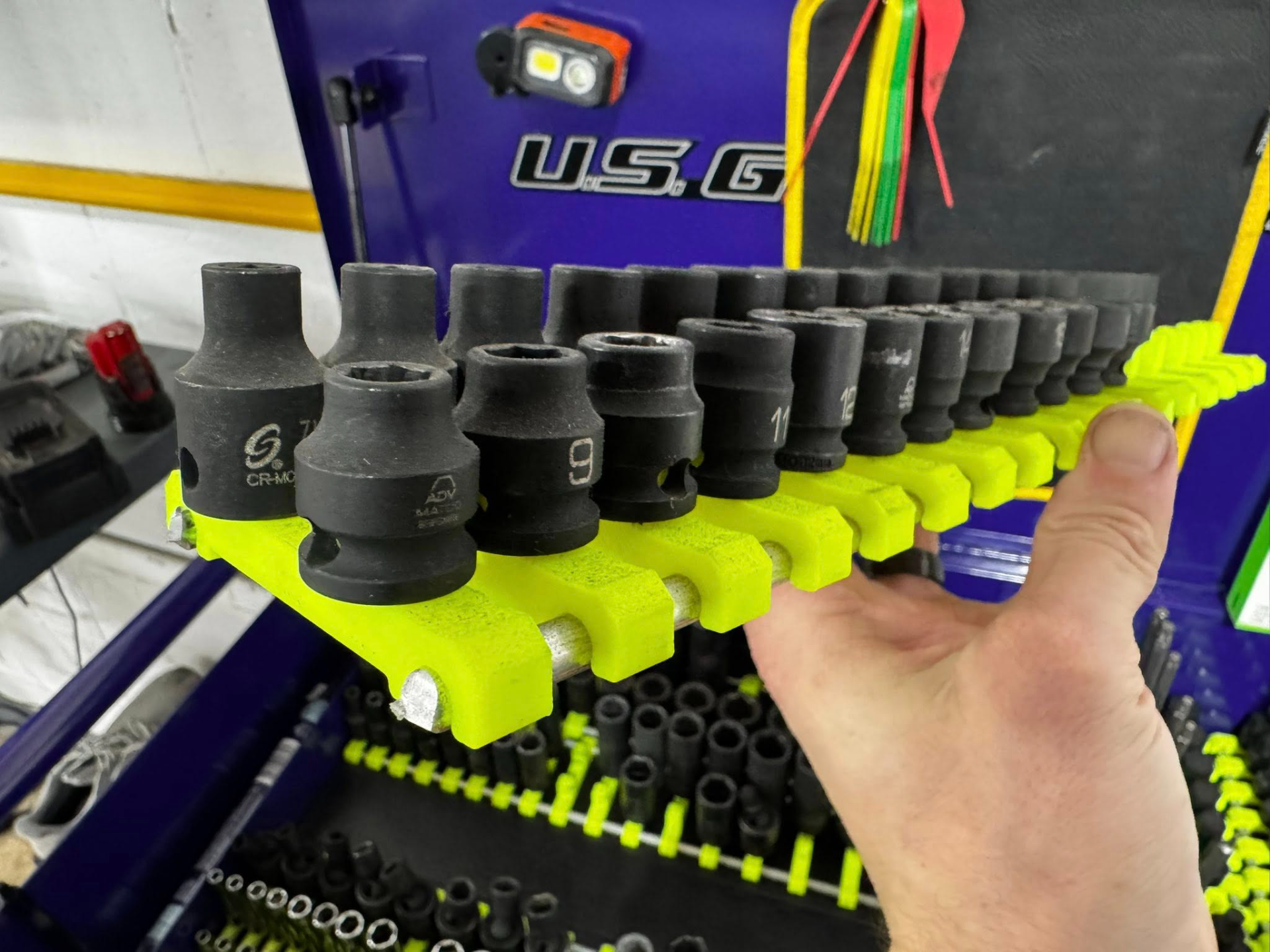 Modular socket organizer system (double)