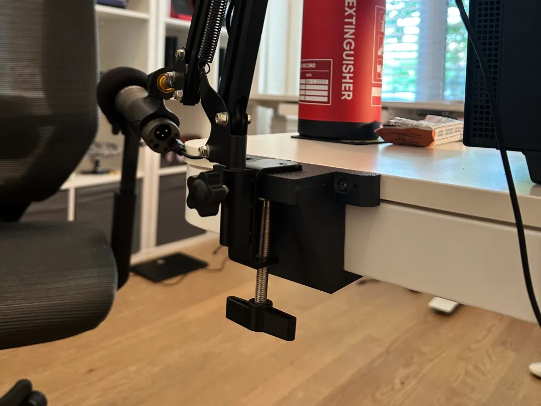 Adaptateur de pince pour bras micro sur bureau Flexispot