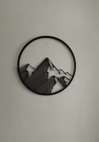 Décoration murale montagne 2D — photo 2