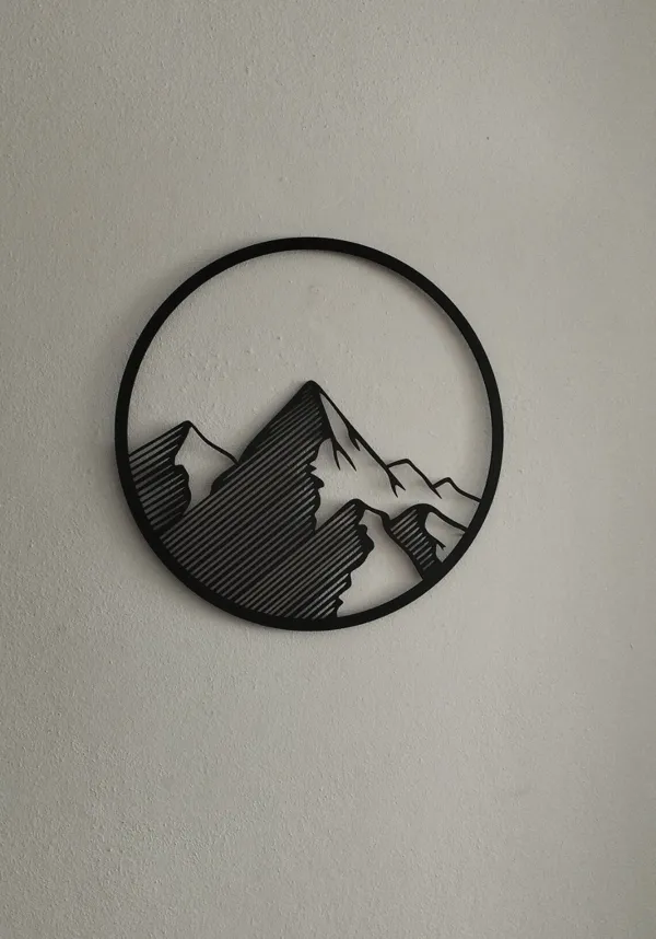 Décoration murale montagne 2D