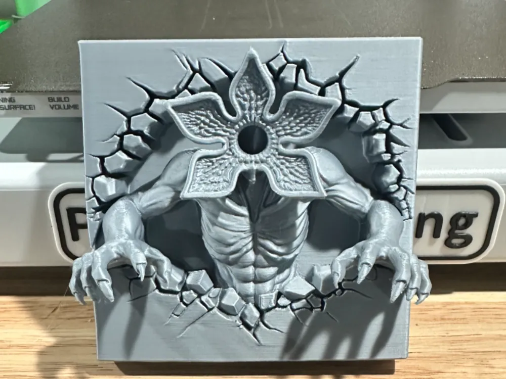 Demogorgon Wall Relief Art - Free 3D Print Model - MakerWorld