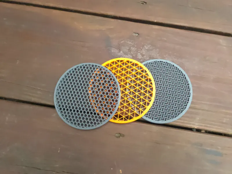 infill design coasters 