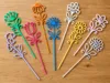 Line Art Flower Topper Set