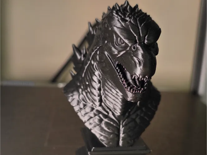 Godzilla bust