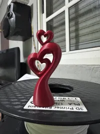 Sculpture cœurs entrelacés — Saint-Valentin — photo 3