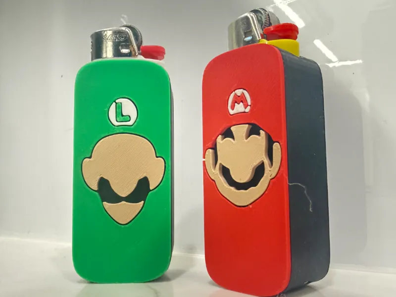 Mario & Luigi lighter case
