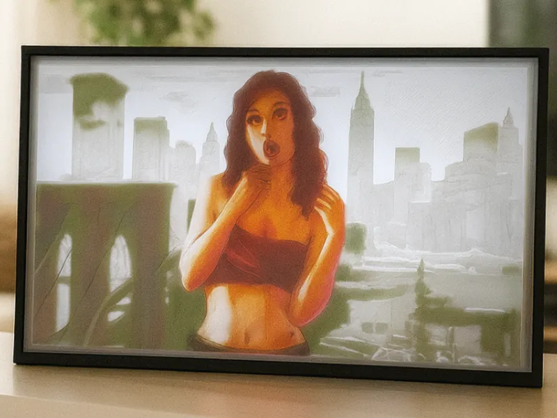 GTA IV Lola Del Rio Wallpaper Lithophane