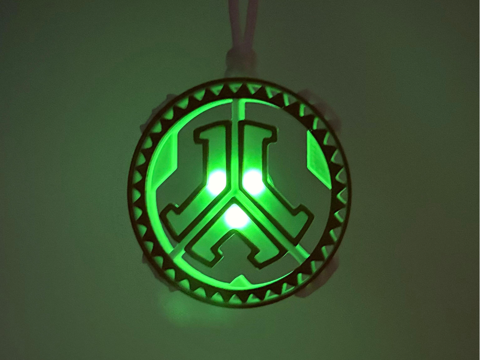 LED Defqon.1 Amulet | Festival Necklace