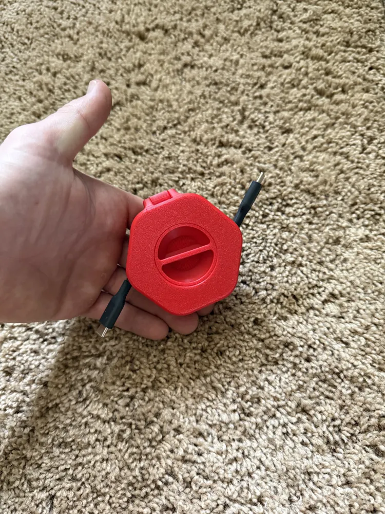 Charging Cord Spool - (Retractable) - Free 3D Print Model - MakerWorld