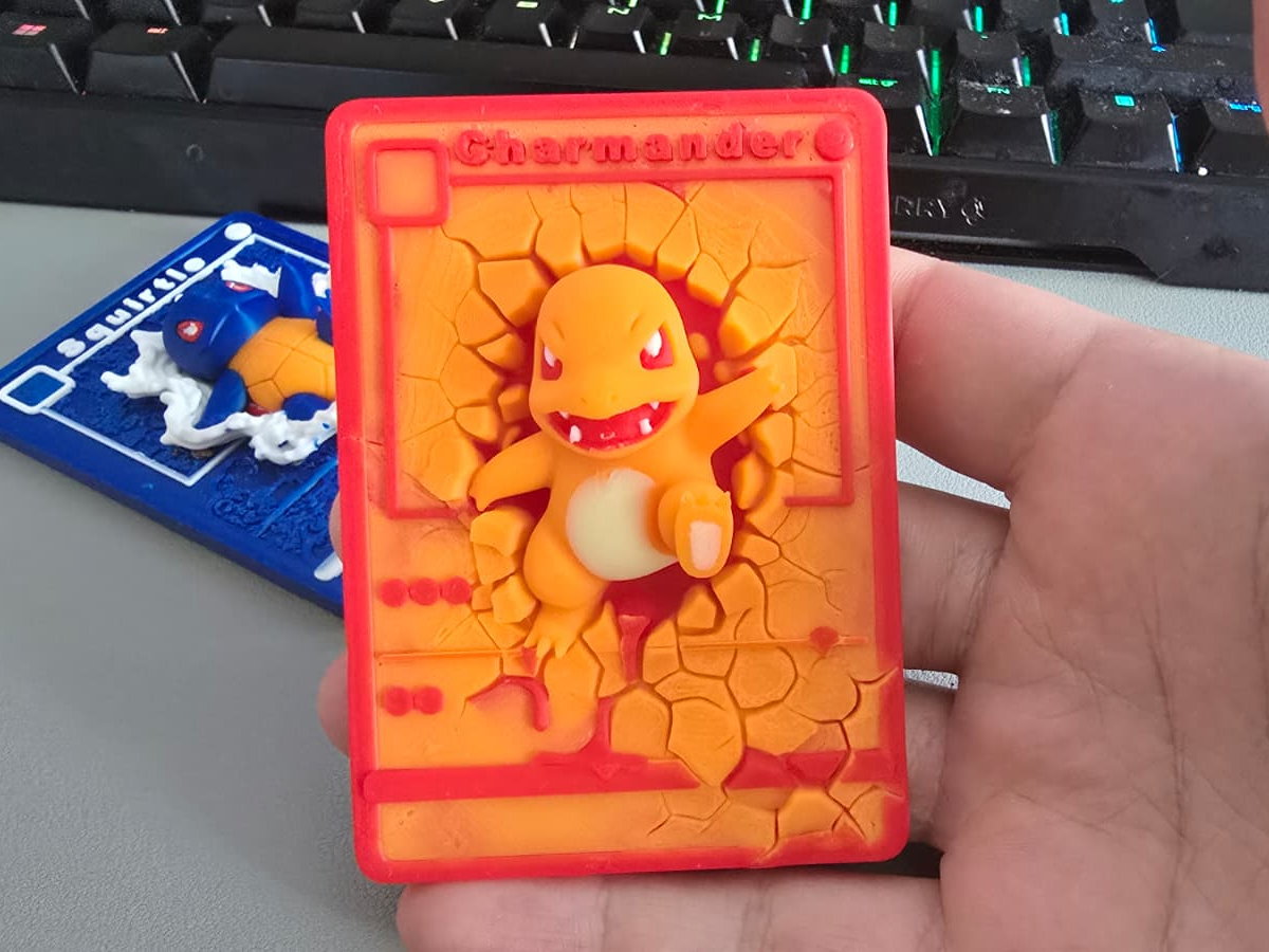 3D Charmander TCG Card