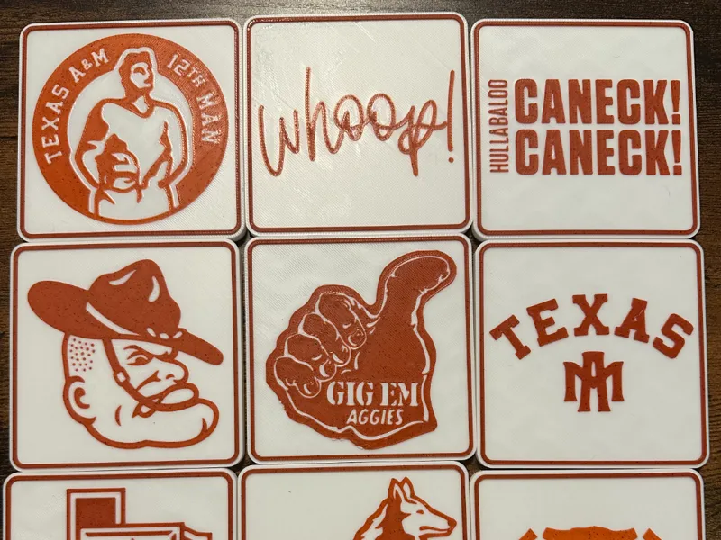 Texas A&M University Coaster Set