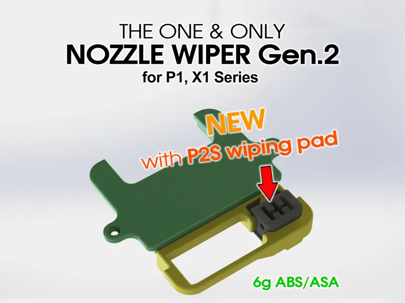 THE ONE & ONLY NOZZLE WIPER Gen2 for P1, X1 Series