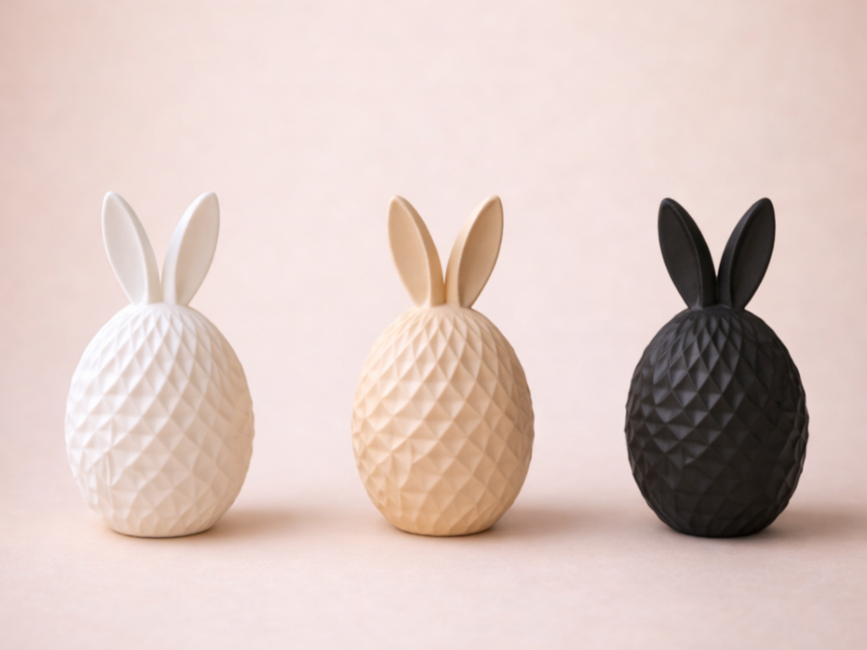 Elegant Easter Bunny Egg Home Decor