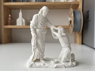 Jezus healing a blind man