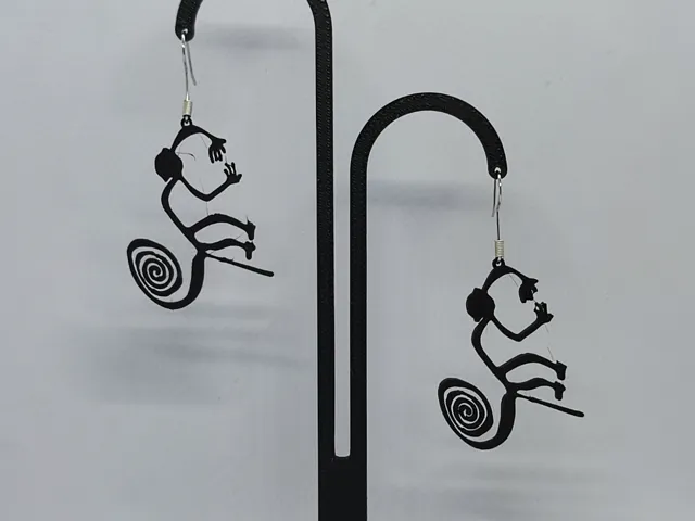Pendientes Mono Nazca