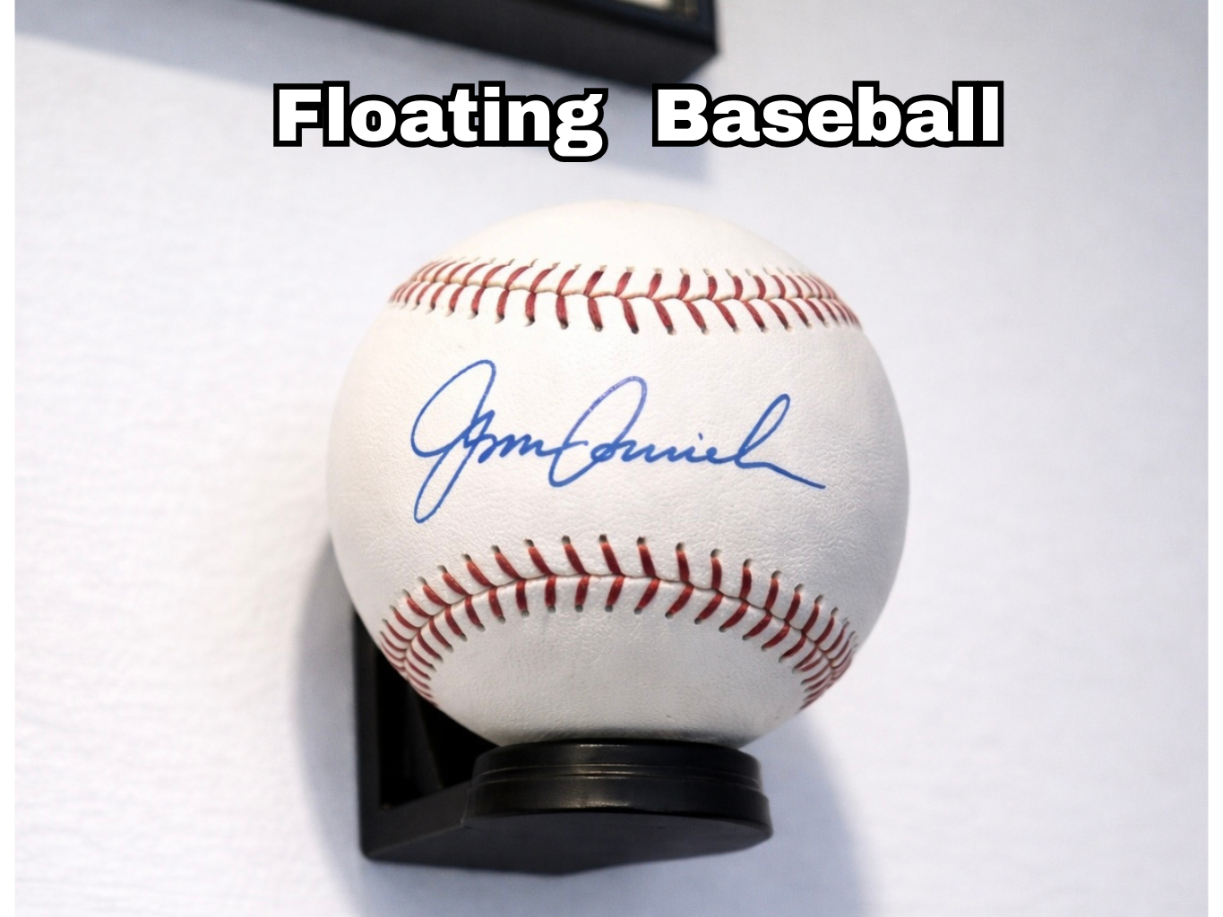 Floating Baseball Wall Mount Display Stand Sports