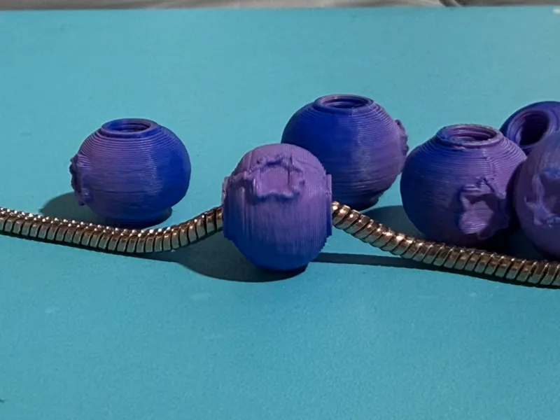 blueberry Pandora-like charms