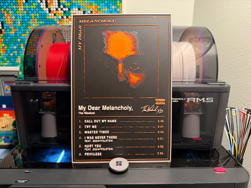 TheWeeknd-My Dear Melancholy Album HueForge Poster
