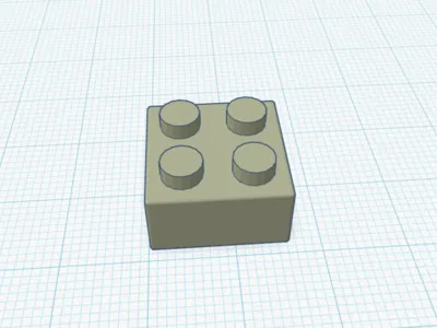 2x2 building brick