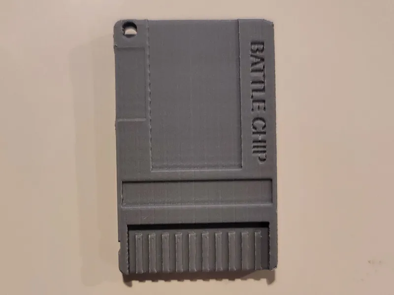 Megaman Battle Network Battle Chip Keychain