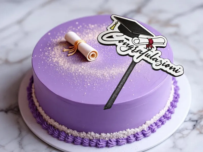 cake topper laurea compleanno torta decorazione