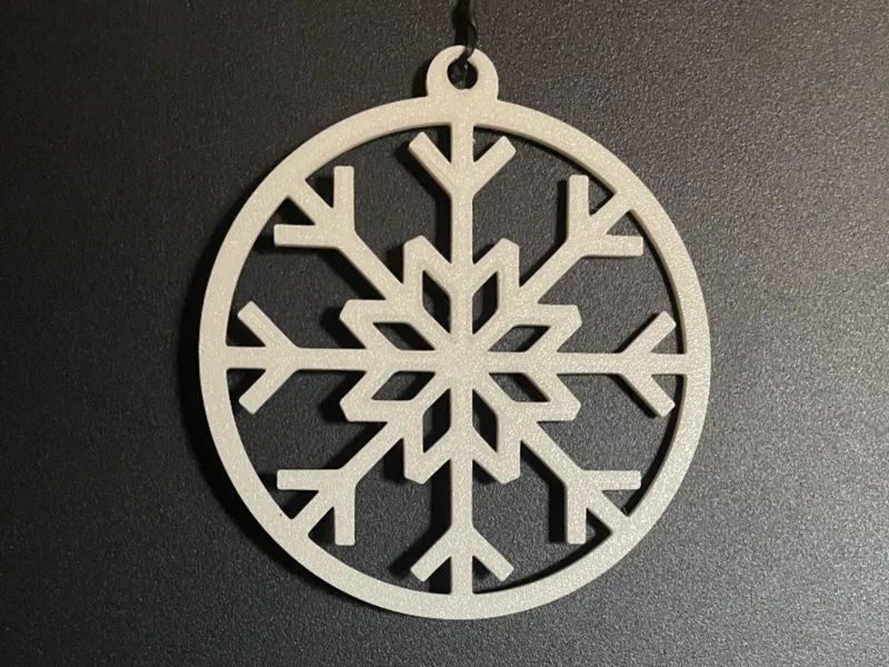 Boule de noël flocon de neige 2