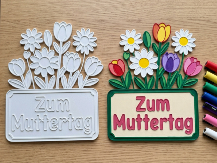 Ausmalbild Muttertag 