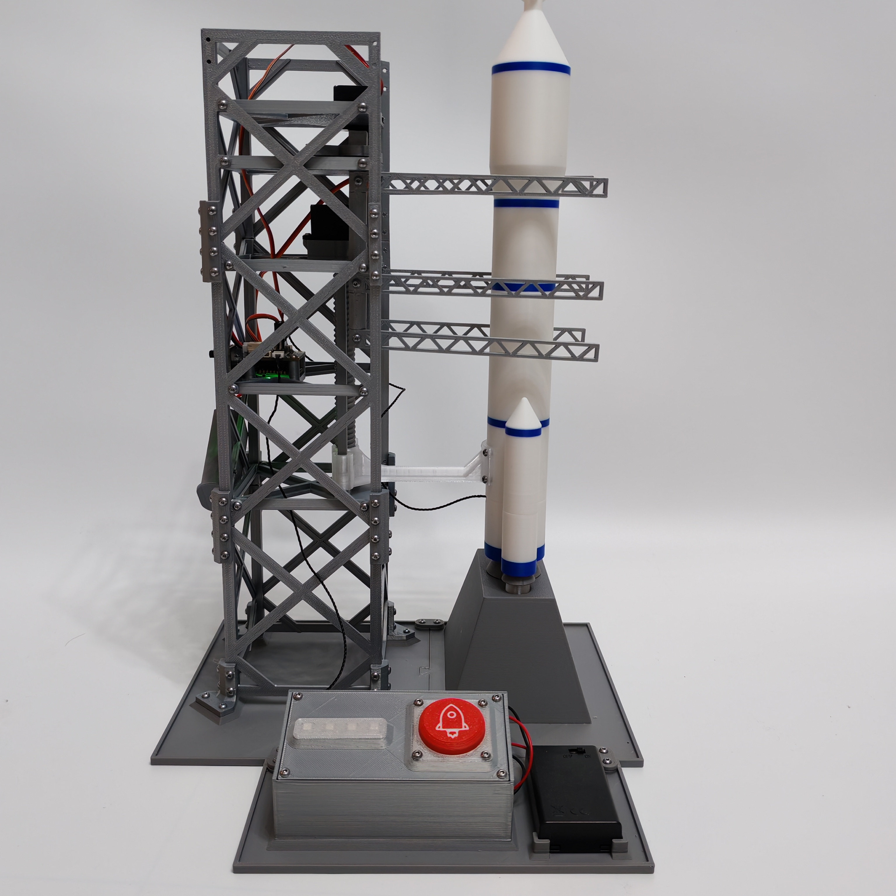 Miniatura 2 do modelo 3D 可操作的火箭发射模型Cyberbrick