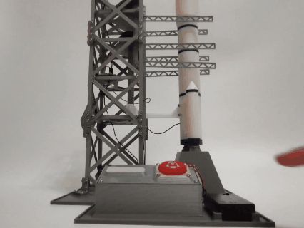 可操作的火箭发射模型Cyberbrick