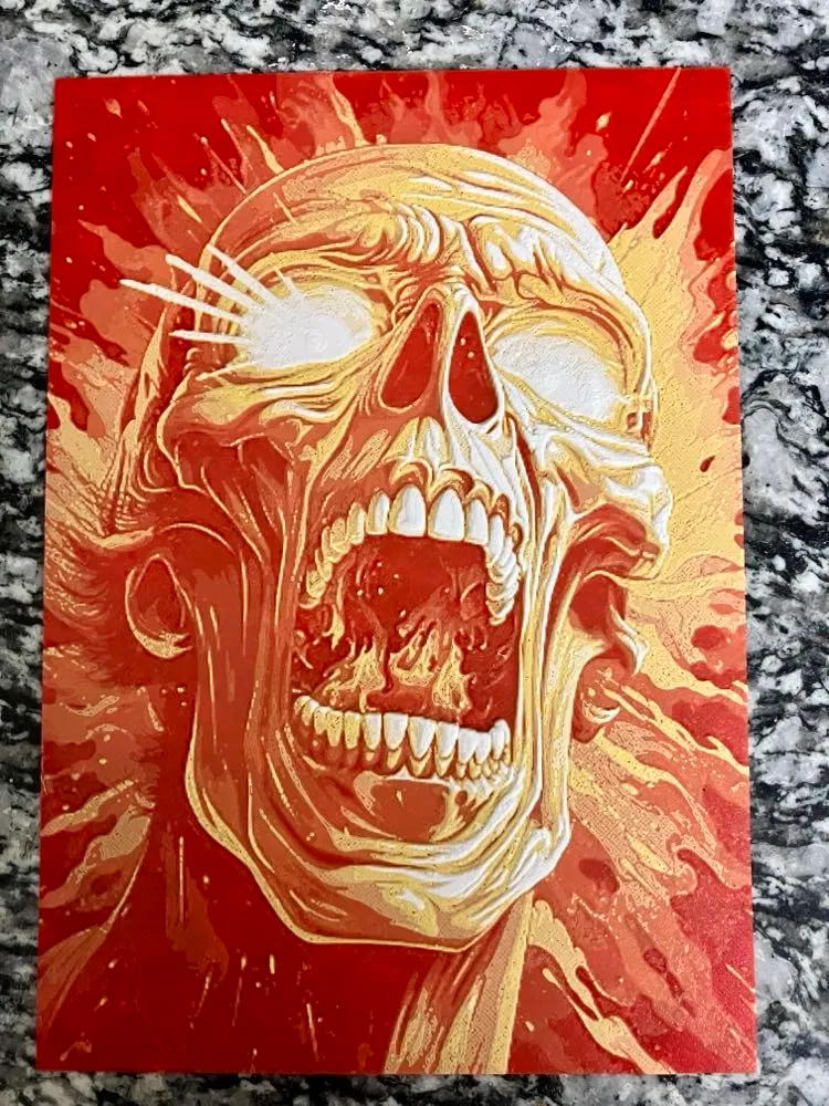 Burning alive (HueForge print)