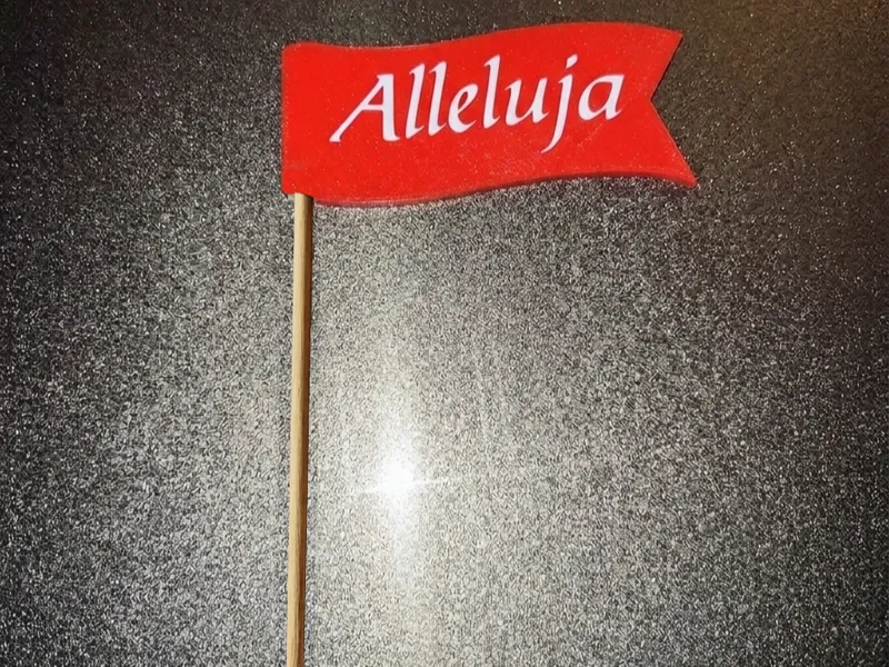 Easter Wielkanoc DecorationLamb Pennant Alleluia